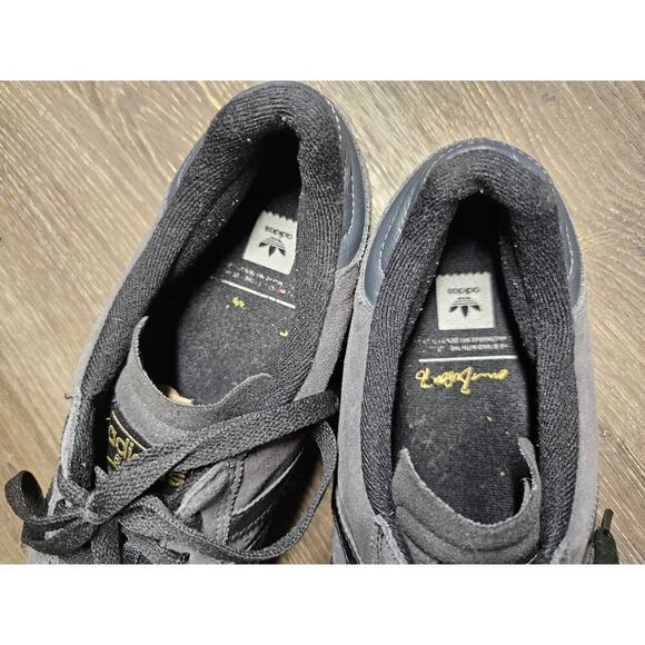 Adidas Busenitz Vulc Samba Black Gray Gold Sneakers Men’s 13 - Picture 10 of 11